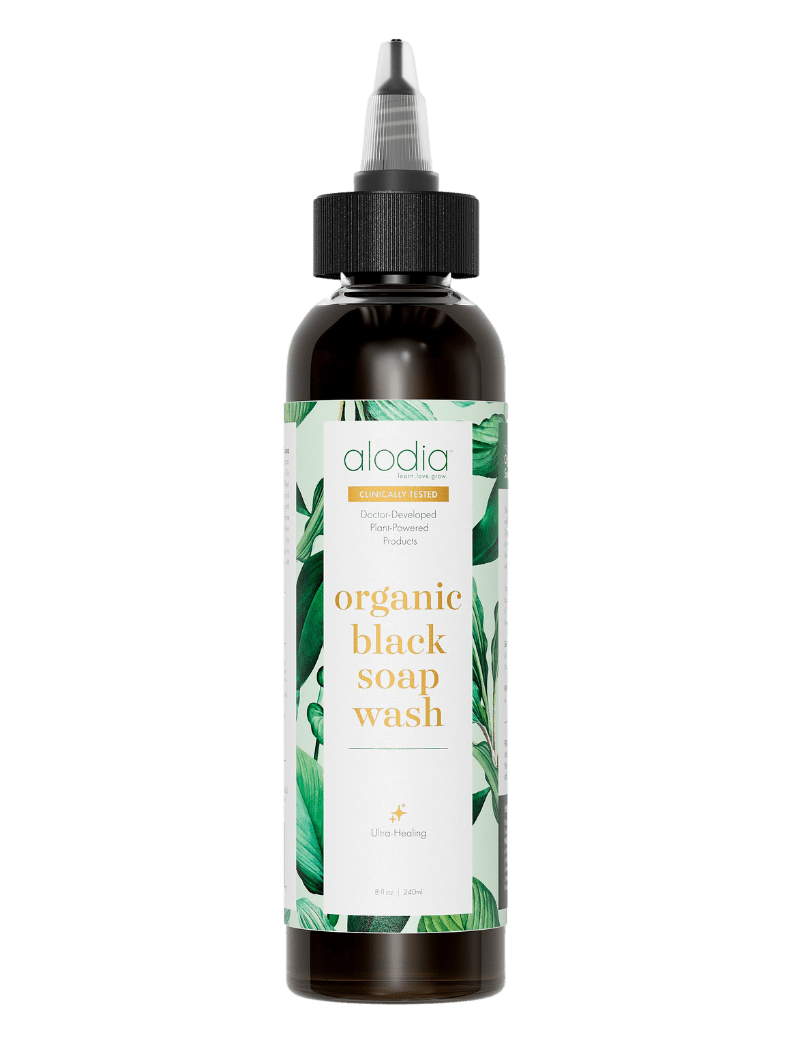 Organic Raw Black Soap Wash Alodia Hair Care