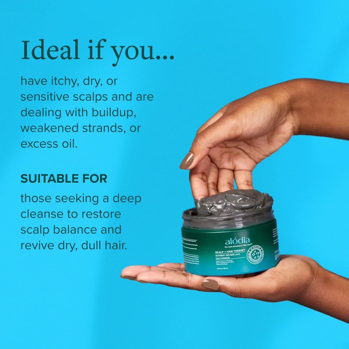 Nutrient Infused Lava Clay Masque - Alodia Hair Care