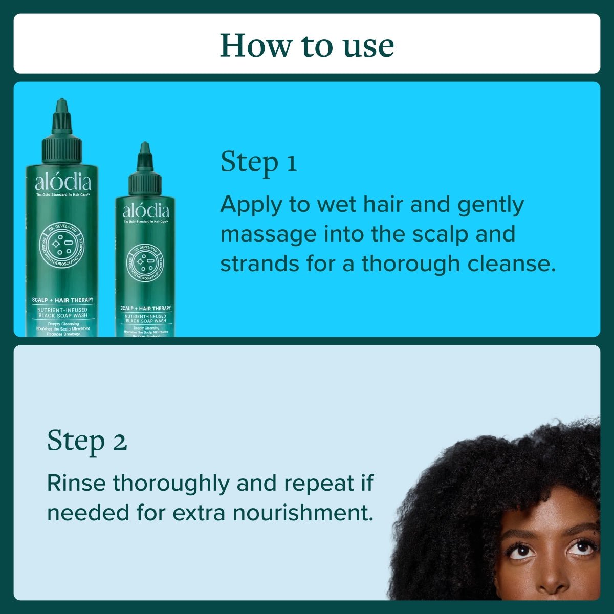 Nutrient Infused Organic Black Soap Wash - Alodia Hair Care